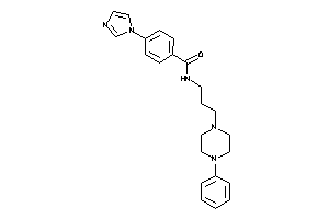 4-imidazol-1-yl-N-[3-(4-phenylpiperazino)propyl]benzamide
