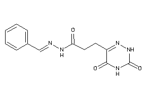 N-(benzalamino)-3-(3,5-diketo-2H-1,2,4-triazin-6-yl)propionamide