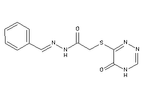 N-(benzalamino)-2-[(5-keto-4H-1,2,4-triazin-6-yl)thio]acetamide