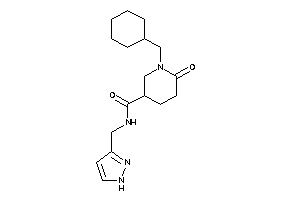 1-(cyclohexylmethyl)-6-keto-N-(1H-pyrazol-3-ylmethyl)nipecotamide