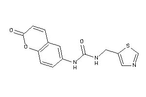 1-(2-ketochromen-6-yl)-3-(thiazol-5-ylmethyl)urea