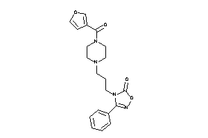 4-[3-[4-(3-furoyl)piperazino]propyl]-3-phenyl-1,2,4-oxadiazol-5-one