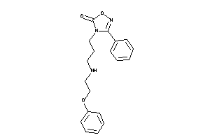 Image of 4-[3-(2-phenoxyethylamino)propyl]-3-phenyl-1,2,4-oxadiazol-5-one