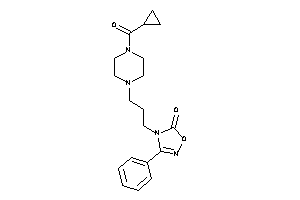 4-[3-[4-(cyclopropanecarbonyl)piperazino]propyl]-3-phenyl-1,2,4-oxadiazol-5-one