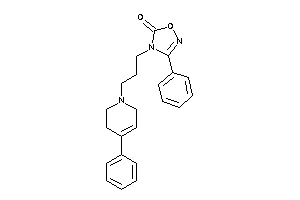 3-phenyl-4-[3-(4-phenyl-3,6-dihydro-2H-pyridin-1-yl)propyl]-1,2,4-oxadiazol-5-one