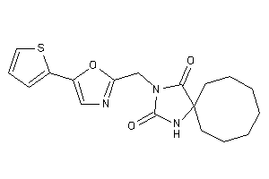 Image of 3-[[5-(2-thienyl)oxazol-2-yl]methyl]-1,3-diazaspiro[4.7]dodecane-2,4-quinone