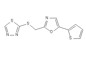 2-[(1,3,4-thiadiazol-2-ylthio)methyl]-5-(2-thienyl)oxazole