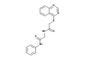 N-phenyl-2-[[2-(quinazolin-4-ylthio)acetyl]amino]acetamide