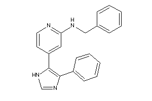 Image of Benzyl-[4-(4-phenyl-1H-imidazol-5-yl)-2-pyridyl]amine