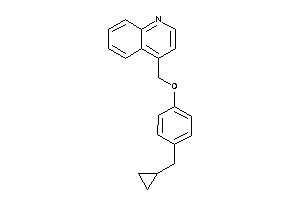4-[[4-(cyclopropylmethyl)phenoxy]methyl]quinoline