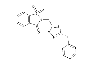 2-[(3-benzyl-1,2,4-oxadiazol-5-yl)methyl]-1,1-diketo-1,2-benzothiazol-3-one