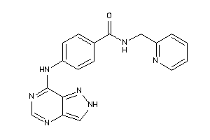 Image of 4-(2H-pyrazolo[4,3-d]pyrimidin-7-ylamino)-N-(2-pyridylmethyl)benzamide