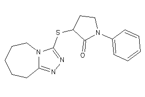 1-phenyl-3-(6,7,8,9-tetrahydro-5H-[1,2,4]triazolo[4,3-a]azepin-3-ylthio)-2-pyrrolidone