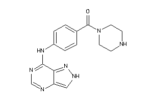 Image of Piperazino-[4-(2H-pyrazolo[4,3-d]pyrimidin-7-ylamino)phenyl]methanone