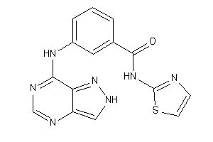 Image of 3-(2H-pyrazolo[4,3-d]pyrimidin-7-ylamino)-N-thiazol-2-yl-benzamide