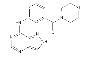 Image of Morpholino-[3-(2H-pyrazolo[4,3-d]pyrimidin-7-ylamino)phenyl]methanone