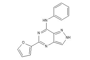 Image of [5-(2-furyl)-2H-pyrazolo[4,3-d]pyrimidin-7-yl]-phenyl-amine