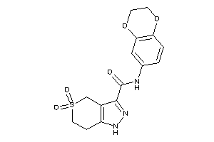 N-(2,3-dihydro-1,4-benzodioxin-6-yl)-5,5-diketo-1,4,6,7-tetrahydrothiopyrano[4,3-c]pyrazole-3-carboxamide