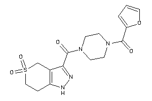 [4-(5,5-diketo-1,4,6,7-tetrahydrothiopyrano[4,3-c]pyrazole-3-carbonyl)piperazino]-(2-furyl)methanone