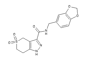 5,5-diketo-N-piperonyl-1,4,6,7-tetrahydrothiopyrano[4,3-c]pyrazole-3-carboxamide