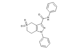 5,5-diketo-N,1-diphenyl-6,7-dihydro-4H-thiopyrano[4,3-c]pyrazole-3-carboxamide