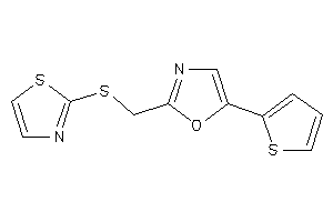 2-[(thiazol-2-ylthio)methyl]-5-(2-thienyl)oxazole