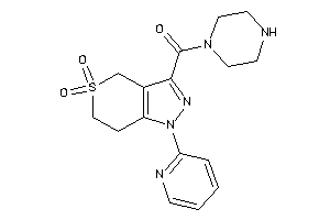 [5,5-diketo-1-(2-pyridyl)-6,7-dihydro-4H-thiopyrano[4,3-c]pyrazol-3-yl]-piperazino-methanone