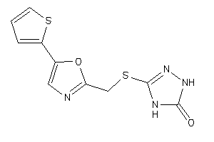 3-[[5-(2-thienyl)oxazol-2-yl]methylthio]-1,4-dihydro-1,2,4-triazol-5-one