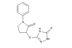 3-[(2-keto-1-phenyl-pyrrolidin-3-yl)thio]-1,4-dihydro-1,2,4-triazol-5-one