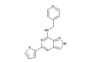 Image of 4-pyridylmethyl-[5-(2-thienyl)-2H-pyrazolo[4,3-d]pyrimidin-7-yl]amine