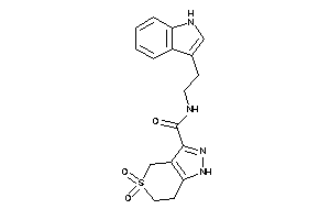 N-[2-(1H-indol-3-yl)ethyl]-5,5-diketo-1,4,6,7-tetrahydrothiopyrano[4,3-c]pyrazole-3-carboxamide