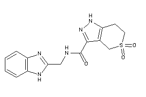 N-(1H-benzimidazol-2-ylmethyl)-5,5-diketo-1,4,6,7-tetrahydrothiopyrano[4,3-c]pyrazole-3-carboxamide