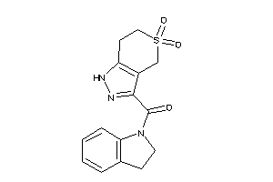 (5,5-diketo-1,4,6,7-tetrahydrothiopyrano[4,3-c]pyrazol-3-yl)-indolin-1-yl-methanone