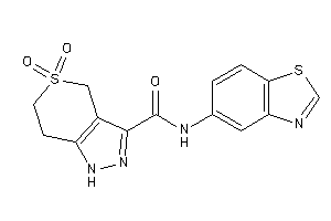 N-(1,3-benzothiazol-5-yl)-5,5-diketo-1,4,6,7-tetrahydrothiopyrano[4,3-c]pyrazole-3-carboxamide