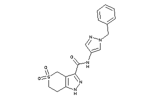 N-(1-benzylpyrazol-4-yl)-5,5-diketo-1,4,6,7-tetrahydrothiopyrano[4,3-c]pyrazole-3-carboxamide