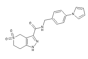 5,5-diketo-N-(4-pyrrol-1-ylbenzyl)-1,4,6,7-tetrahydrothiopyrano[4,3-c]pyrazole-3-carboxamide