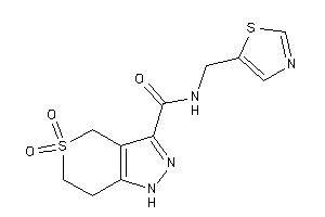 5,5-diketo-N-(thiazol-5-ylmethyl)-1,4,6,7-tetrahydrothiopyrano[4,3-c]pyrazole-3-carboxamide