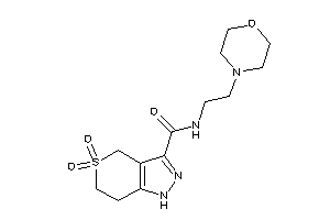 5,5-diketo-N-(2-morpholinoethyl)-1,4,6,7-tetrahydrothiopyrano[4,3-c]pyrazole-3-carboxamide