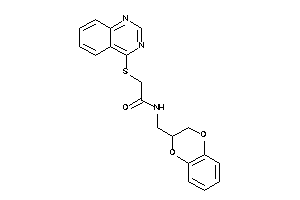 N-(2,3-dihydro-1,4-benzodioxin-3-ylmethyl)-2-(quinazolin-4-ylthio)acetamide