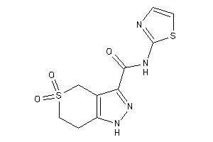 5,5-diketo-N-thiazol-2-yl-1,4,6,7-tetrahydrothiopyrano[4,3-c]pyrazole-3-carboxamide