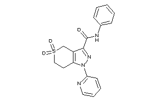 5,5-diketo-N-phenyl-1-(2-pyridyl)-6,7-dihydro-4H-thiopyrano[4,3-c]pyrazole-3-carboxamide