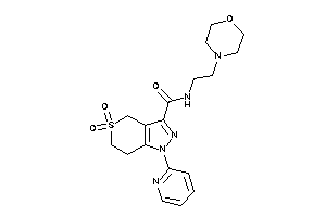 5,5-diketo-N-(2-morpholinoethyl)-1-(2-pyridyl)-6,7-dihydro-4H-thiopyrano[4,3-c]pyrazole-3-carboxamide