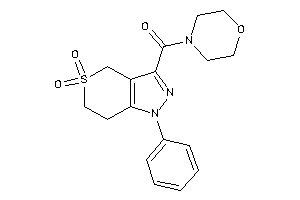 (5,5-diketo-1-phenyl-6,7-dihydro-4H-thiopyrano[4,3-c]pyrazol-3-yl)-morpholino-methanone