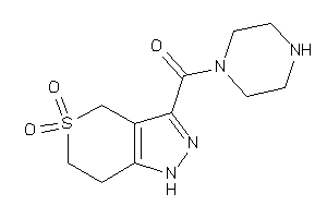 (5,5-diketo-1,4,6,7-tetrahydrothiopyrano[4,3-c]pyrazol-3-yl)-piperazino-methanone