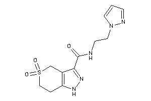 5,5-diketo-N-(2-pyrazol-1-ylethyl)-1,4,6,7-tetrahydrothiopyrano[4,3-c]pyrazole-3-carboxamide