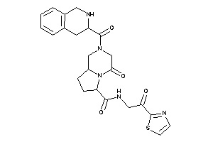 4-keto-N-(2-keto-2-thiazol-2-yl-ethyl)-2-(1,2,3,4-tetrahydroisoquinoline-3-carbonyl)-1,3,6,7,8,8a-hexahydropyrrolo[1,2-a]pyrazine-6-carboxamide