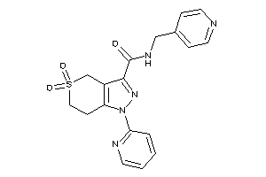 5,5-diketo-1-(2-pyridyl)-N-(4-pyridylmethyl)-6,7-dihydro-4H-thiopyrano[4,3-c]pyrazole-3-carboxamide