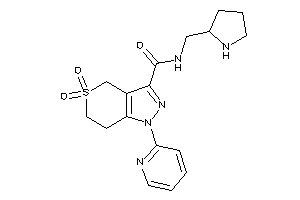 5,5-diketo-1-(2-pyridyl)-N-(pyrrolidin-2-ylmethyl)-6,7-dihydro-4H-thiopyrano[4,3-c]pyrazole-3-carboxamide