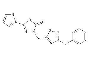 3-[(3-benzyl-1,2,4-oxadiazol-5-yl)methyl]-5-(2-thienyl)-1,3,4-oxadiazol-2-one