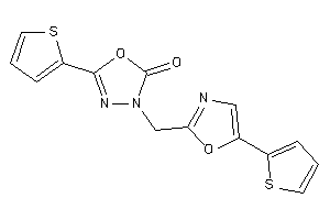 5-(2-thienyl)-3-[[5-(2-thienyl)oxazol-2-yl]methyl]-1,3,4-oxadiazol-2-one